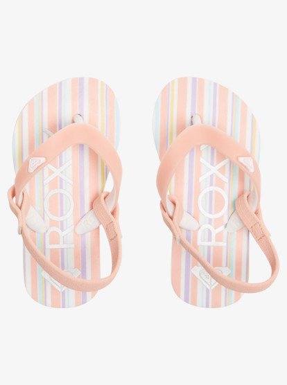 3 Toddler's Tahiti Flip-Flops White AROL100005 Roxy