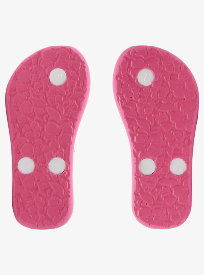 4 Toddler's Tahiti Flip-Flops White AROL100005 Roxy