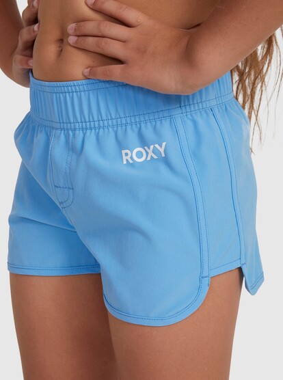 4 Girl's 7-16 Good Waves Only Boardshorts Blue ERGBS03107 Roxy