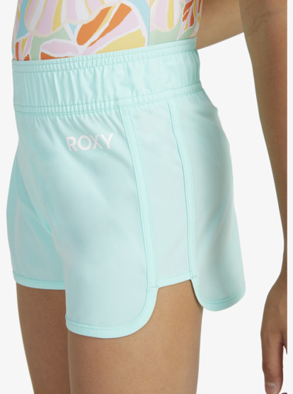 4 Girls 6-16 Good Waves Only Swim Shorts Blue ERGBS03115 Roxy