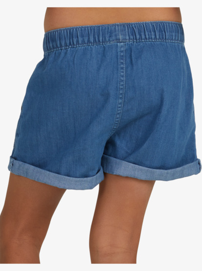 4 Girls 4-14 Lazy Song Denim Shorts Blue ERGDS03071 Roxy