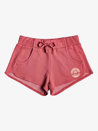 maroon sweat shorts