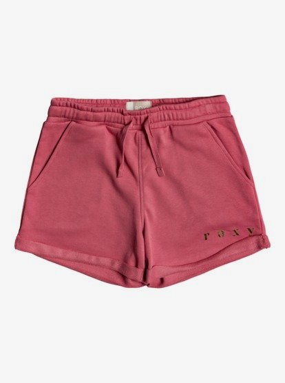0 Be My Life A - Organic Sweat Shorts for Girls 4-16 Pink ERGFB03193 Roxy
