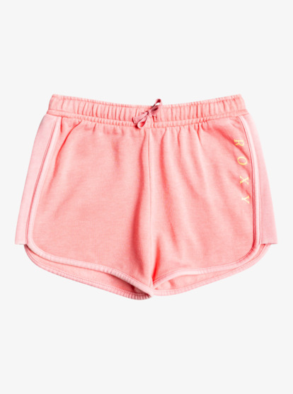 NA-KD cotton blend logo print sweat shorts in light pink - PINK