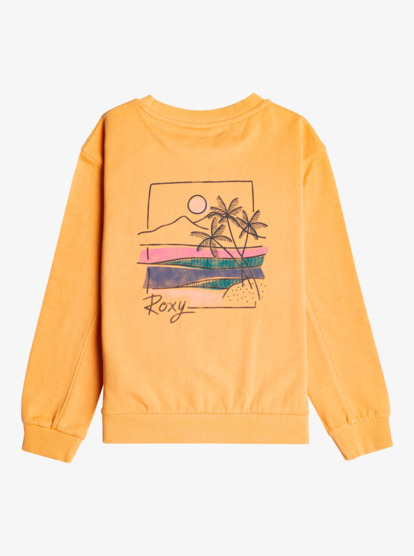 1 Girl's 4-16 Oh Happy Day Sweatshirt Orange ERGFT03825 Roxy
