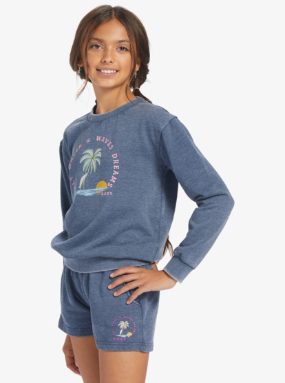 1 Girl's 4-16 Music And Me A Sweatshirt Blue ERGFT03892 Roxy