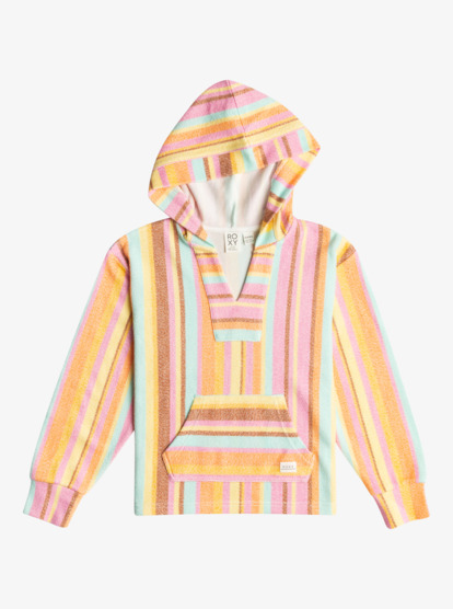 6 Feels Like Summer - V-Neck Pullover Sweatshirt for Girls 4-16 Marron ERGFT03902 Roxy