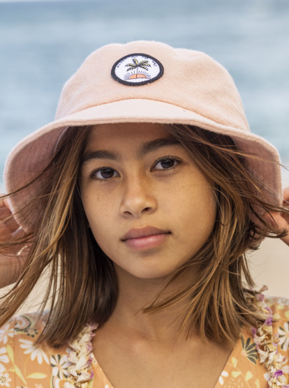 Girl wearing 2025 bucket hat