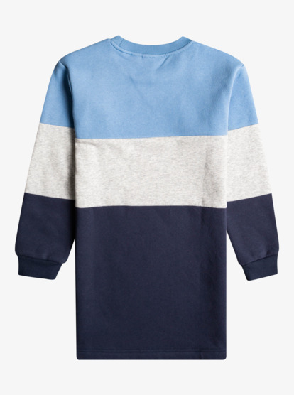 1 Glitters - Langärmliges Sweatshirtkleid für Mädchen Blau ERGKD03211 Roxy