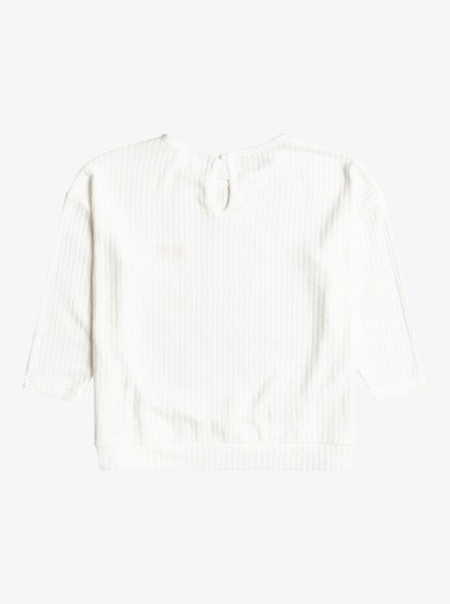 1 Girl's 4-16 Part Time Friend Pullover Sweatshirt White ERGKT03181 Roxy
