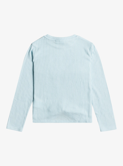 4 Girl's 4-16 Rewrite The Story Long Sleeve Knit Top Blue ERGKT03186 Roxy
