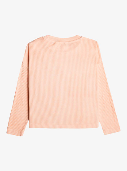 1 Girl's 4-16 Roxy Surf Coaster Long Sleeve T-Shirt Pink ERGKT03228 Roxy