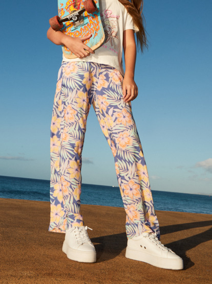 0 Girl's 4-16 You Found Me Pants Blue ERGNP03116 Roxy