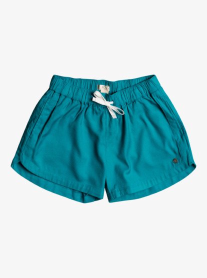 0 Girl's 4-16 Una Mattina Elastic Waist Shorts Blue ERGNS03088 Roxy