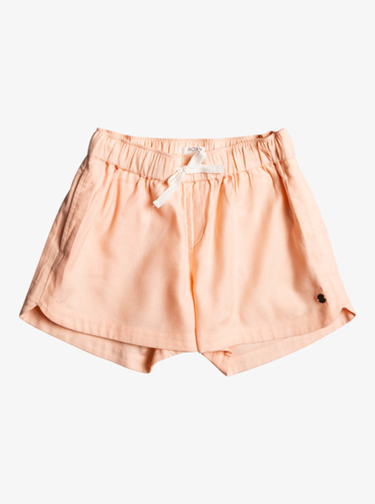 6 Girl's 4-16 Una Mattina Elastic Waist Shorts Pink ERGNS03088 Roxy