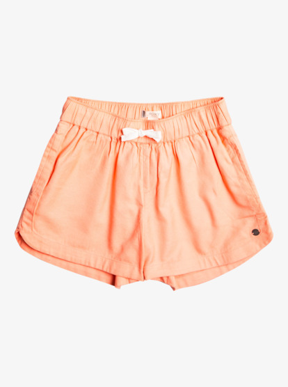 0 Girl's 4-16 Una Mattina Elastic Waist Shorts Pink ERGNS03088 Roxy