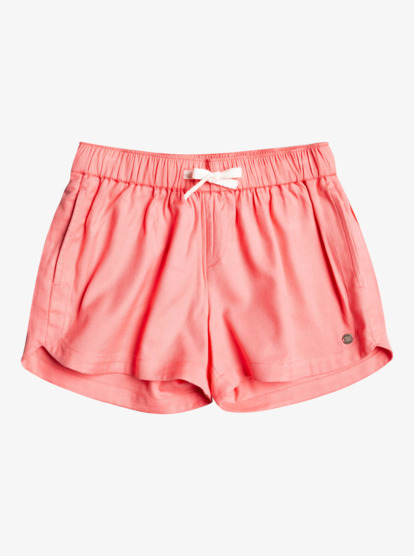 0 Girl's 4-16 Una Mattina Elastic Waist Shorts Pink ERGNS03088 Roxy