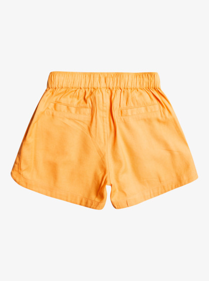 1 Girl's 4-16 Una Mattina Elastic Waist Shorts Orange ERGNS03088 Roxy
