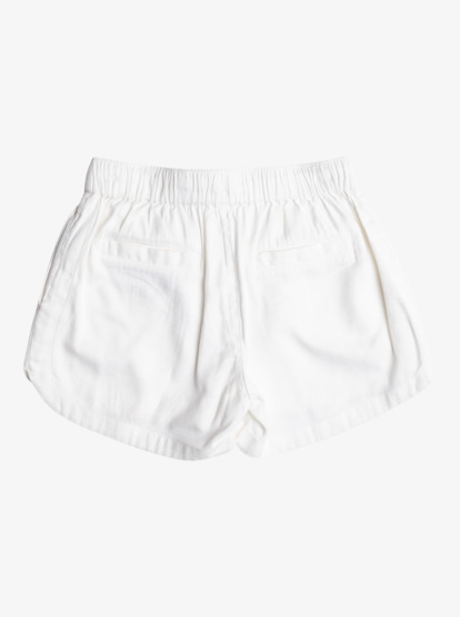 1 Girl's 4-16 Una Mattina Elastic Waist Shorts White ERGNS03088 Roxy