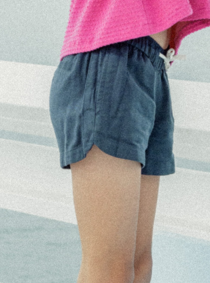 3 Girl's 4-16 Una Mattina Elastic Waist Shorts Blue ERGNS03088 Roxy