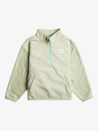 10 Electric Feel - Half-Zip Fleece for Girls 4-16 Bleu ERGPF03060 Roxy