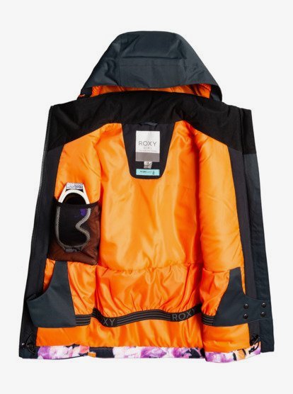 neon orange snowboard jacket