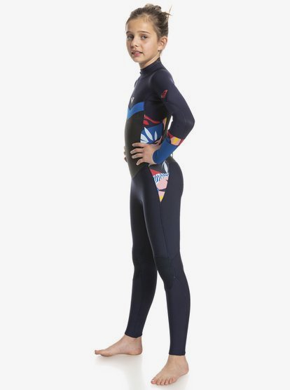 2 Girl's 8-16 3/2mm Syncro GBS L/SL Fullsuit Blue ERGW103046 Roxy