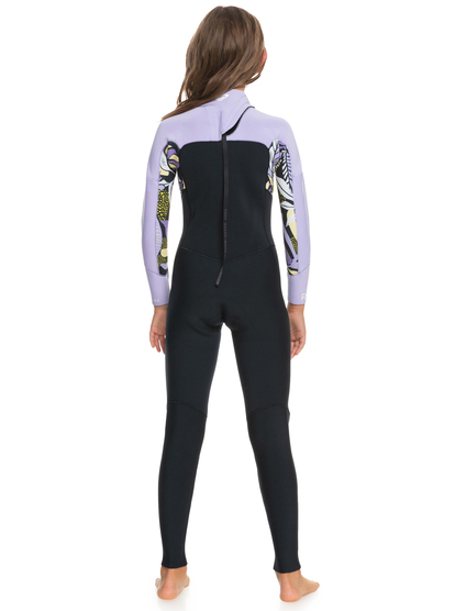 4 Girls 8-16 3/2mm Swell Series Back Zip Wetsuit Black ERGW103055 Roxy