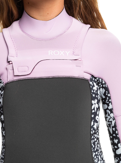 3 Girl's 8-16 3/2mm Swell Series Back Zip Wetsuit Multicolor ERGW103055 Roxy