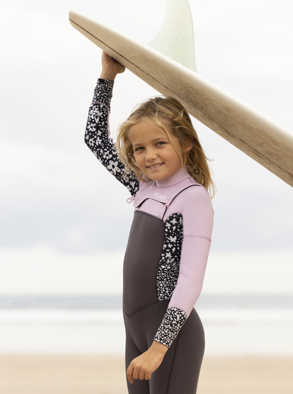 1 Girls 8-16 3/2mm Swell Series Chest Zip Wetsuit Multicolor ERGW103056 Roxy