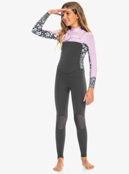7 Girls 8-16 4/3mm Swell Series Chest Zip Wetsuit Multicolor ERGW103058 Roxy