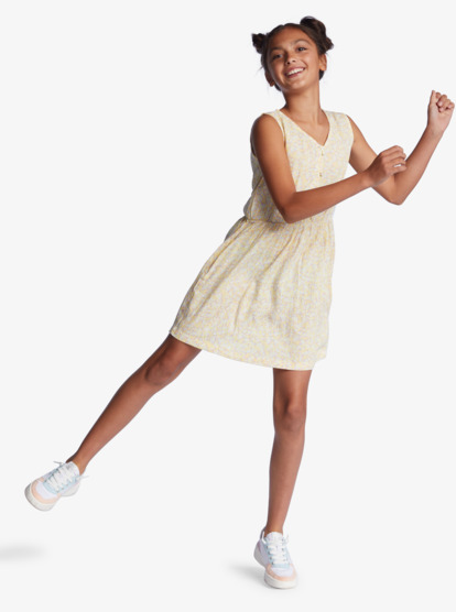 5 Girl's 4-16 One Sweet Day Tank Dress Yellow ERGWD03192 Roxy