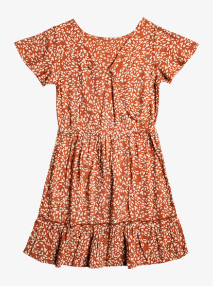 1 Girl's 4-16 Love In The Future Woven Dress Brown ERGWD03203 Roxy