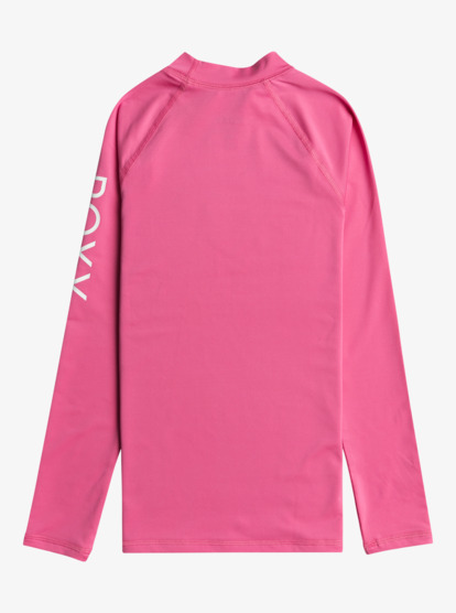 1 Girl's 7-16 Whole Hearted Long Sleeve UPF 50 Rashguard Pink ERGWR03286 Roxy