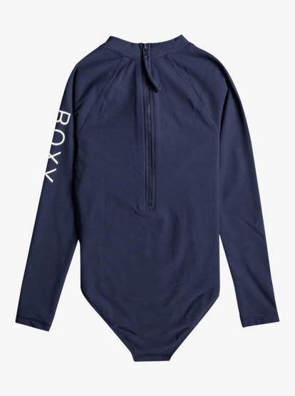 1 Girls 8-16 Heater Long Sleeve UPF 50 One-Piece Swimsuit  ERGWR03308 Roxy