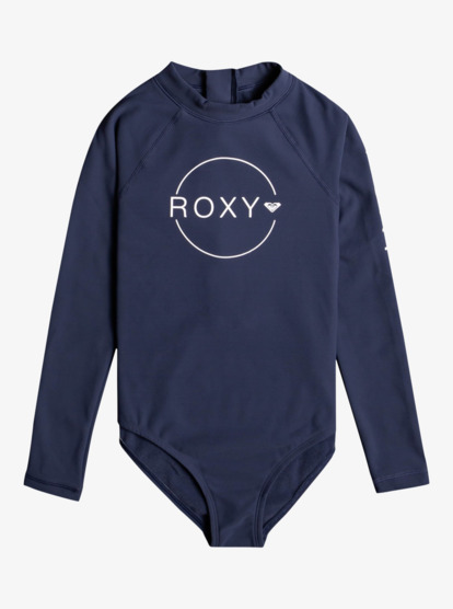 0 Girls 8-16 Heater Long Sleeve UPF 50 One-Piece Swimsuit  ERGWR03308 Roxy
