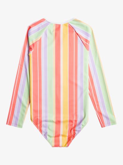 1 Girl's 7-16 Ocean Treasure Long Sleeve One Piece Swimsuit Pink ERGWR03348 Roxy