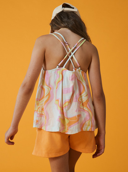 5 Good Influence - Vest Top for Girls 4-16 Vert ERGWT03113 Roxy