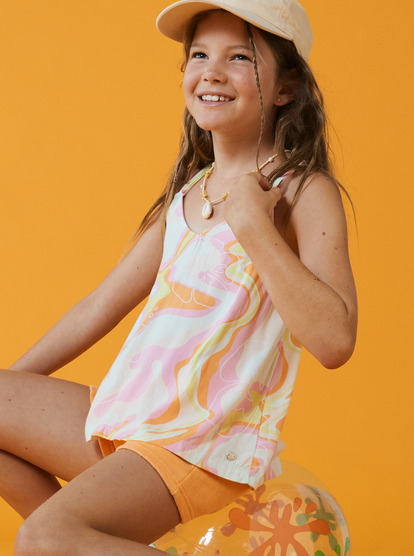 4 Good Influence - Vest Top for Girls 4-16 Vert ERGWT03113 Roxy