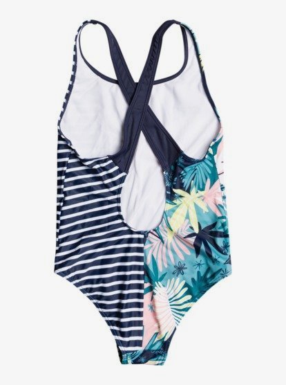 1 Girls 8-14 Girl Go Further One Piece Swimsuit Blue ERGX103110 Roxy