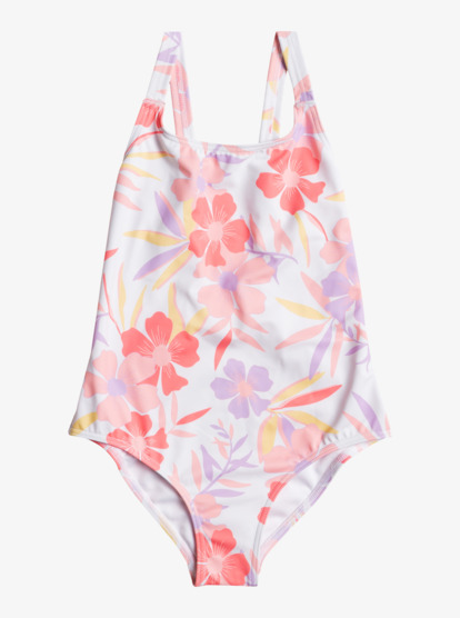 0 Girl's 7-16 Second Emotion One-Piece Swimsuit White ERGX103129 Roxy