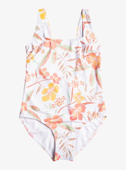 0 Girls 8-16 Life Enjoyers One-Piece Swimsuit White ERGX103137 Roxy