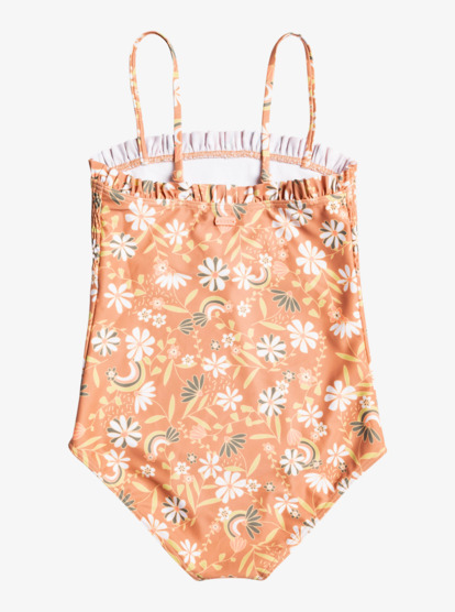 1 Girls 6-16 Moonlight Story One-Piece Swimsuit Brown ERGX103144 Roxy