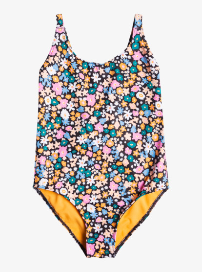 0 Girl's 7-16 Active Joy One Piece Swimsuit Black ERGX103161 Roxy