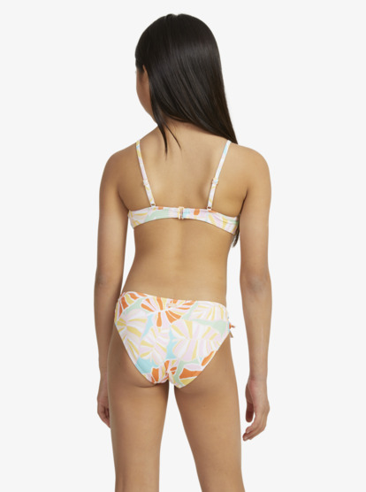 2 Girls 6-16 Jungle Mirage Bralette Two-Piece Bikini Set Green ERGX203537 Roxy
