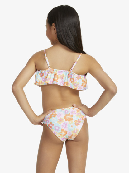 2 Girls 7-16 Floraya Flutter Two-Piece Bikini Set Orange ERGX203539 Roxy