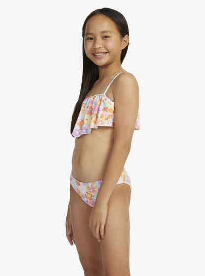 3 Girls 7-16 Floraya Flutter Two-Piece Bikini Set Orange ERGX203539 Roxy