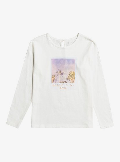 1 Gravity - T-shirt met Lange Mouw voor Meisjes White ERGZT03820 Roxy