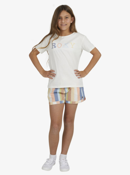3 Girls 4-16 Day And Night T-Shirt White ERGZT03936 Roxy