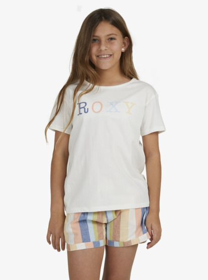 0 Girls 4-16 Day And Night T-Shirt White ERGZT03936 Roxy